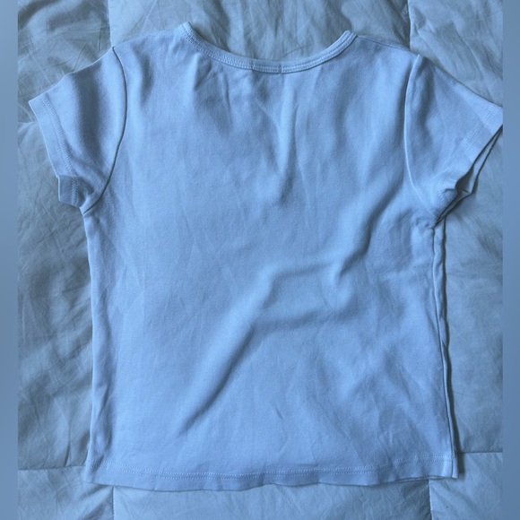 Brandy Melville white cropped tee - Picture 3 of 3